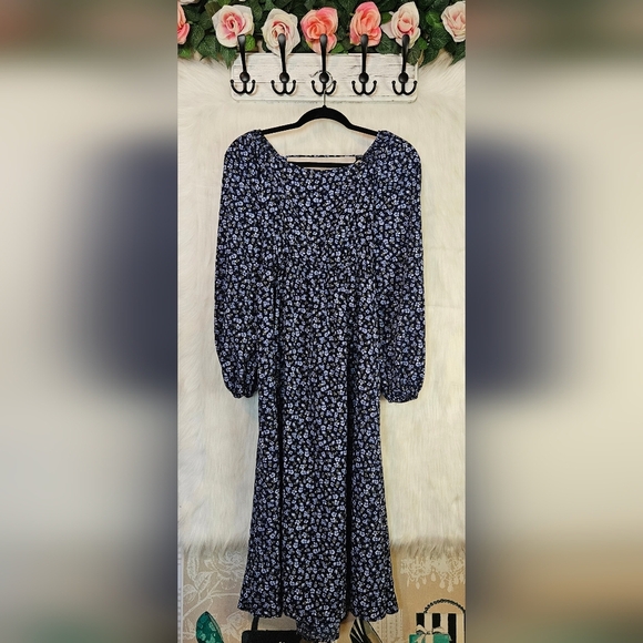 Shein Cottagecore Tradwife Corset-back Midi Dress - Picture 1 of 7